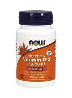 Buy Vitamin D-3 5000 IU Softgels - 240 Count in Saudi Arabia