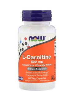 Buy L-Carnitine Fitness Support 500mg - 60 Veg Capsules in UAE