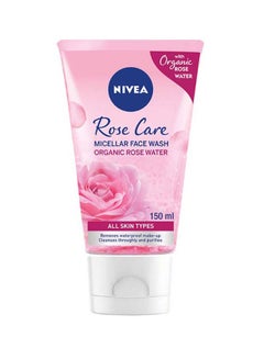 Buy Rose Care Micellar Cleansing Face Wash, Organic Rose, All Skin Types 150ml in Saudi Arabia