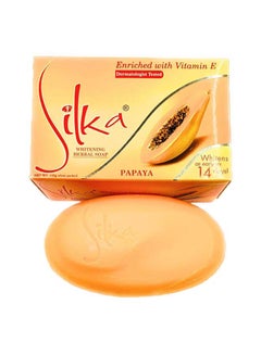 Buy Papaya Pure Herbal Papaya Skin Whitening Soap Orange 135grams in UAE