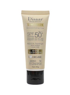 Buy Sunscreen Bronze Foundation SPF 50 40grams in Saudi Arabia