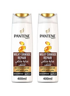 Buy 2-Piece Milky Damage Repair Shampoo 400ml in UAE