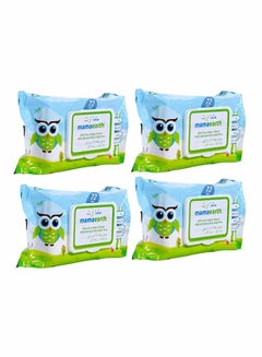 Buy Pack Of 4 Organic Bamboo Based Baby Wipes in UAE