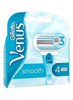 Buy Pack Of 4 Venus 3 Refill Blades Smooth in UAE