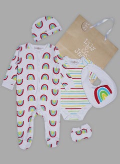 Buy 5 Piece Baby Combo Set White in Saudi Arabia