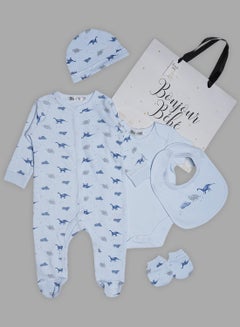 Buy 5 Piece Infant Combo Set Baby Blue in Saudi Arabia