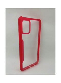 اشتري Samsung Galaxy A71 Cover With Soft  Edges And Transparent Back Red في مصر