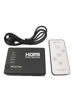 Buy Port 5 Hdmi Splitter Switch Switcher Selector 8YNR5FVP Black in Egypt