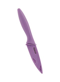 Buy Stainless Steel Knife With Sheath Purple 20.5 x 2.5cm in UAE