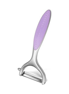 Buy Y-Shaped Peeler Luminica Series With Zinc Alloy Purple/Silver 14cm in UAE