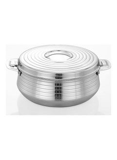 Buy Hilux Double Wall Stainless Steel Hot Pot Silver 5000ml in UAE