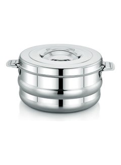 Buy Galaxy Double Wall SS Hot Pot Silver in UAE