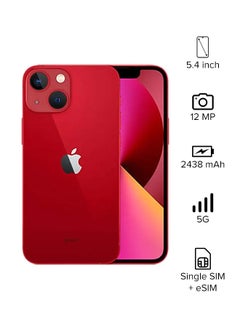 Buy iPhone 13 Mini 128GB (Product) Red 5G With FaceTime - KSA Version in Saudi Arabia