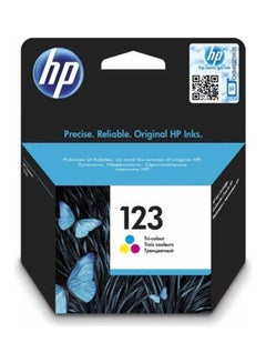Buy 123 Tri-Color Ink Cartridge Original, F6V16AE/MT Multicolour in Saudi Arabia