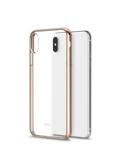 Buy Protective Case Cover For Apple iPhone XS Max Gold/Clear in UAE