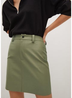 Buy Skin Effect Mini Skirt Green in Saudi Arabia