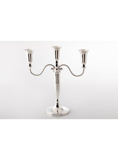 Buy Candle Holder Silver 30x5x32cm in Saudi Arabia