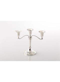 Buy Candle Holder Silver 18x4x15cm in Saudi Arabia