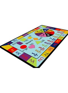 Buy Children Alphabet Educational Cartoon Crawling Mat Multicolour 200x300x0.5cm in UAE