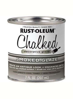 Buy Decorative Chalked Smoked Glaze Grey 207ml in Saudi Arabia