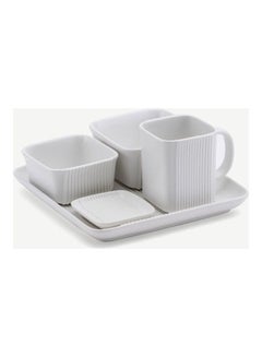 اشتري 5-Piece Allen Tea Set White 23x23x13cm في الامارات