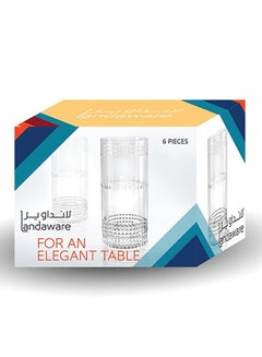 Buy 6-Piece Landaware Tumbler Set Clear in UAE