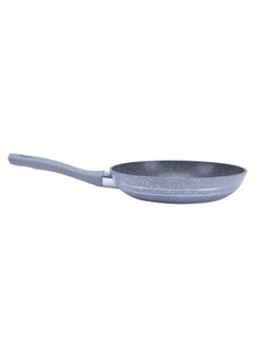 Buy Marble Coated Frying Pan Black/Grey/Silver 30cm in Saudi Arabia