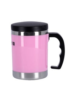 Buy Double Wall Travel Mug 300Ml 11Oz Hot & Cold Ss Steel Inner Pot Pink in UAE