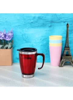 Buy Stainless Steel Travel Mug Red/Black/Silver in Saudi Arabia