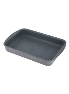 Buy Aluminium Rectangle Baking Tray Grey 30cm in Saudi Arabia