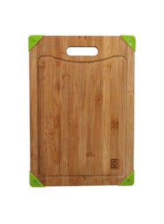 Buy Bamboo Cutting Board Brown/Green 40x28x1.5cm in UAE