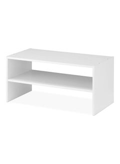 Buy Wood Shoe Rack And Stackable White in Egypt