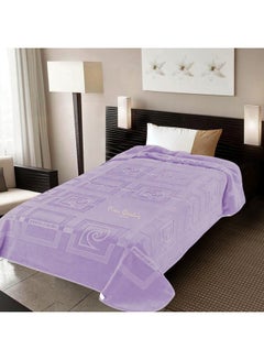 Buy Twin Size Blanket Acrylic Lilac 160x240cm in Saudi Arabia