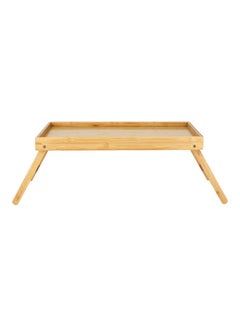 Buy Bamboo Tray Stand Beige 50x30x4cm in Saudi Arabia