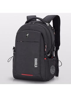 Buy Laptop Waterproof School Business Travel Backpack Bag With Usb Charging Black in Egypt