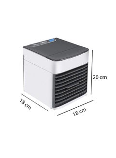 Buy Portable USB Mini Air Cooler 18008 Black/Grey in UAE