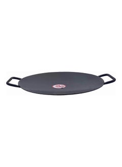 Buy Iron Dual Handle Concave Tawa Griddle Black 12inch in UAE