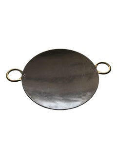 Buy Iron Dual Handle Concave Tawa Griddle Black 10inch in UAE