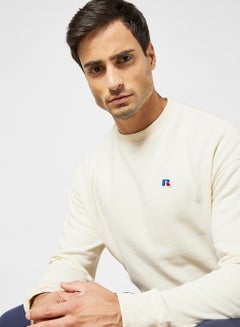 Buy Embroidered Logo Sweatshirt Ivory in Egypt