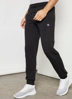 Buy Embroidered Logo Sweatpants Black in UAE
