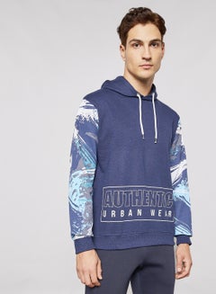 Buy Regular Fit Sweatshirt Navy Blue in UAE