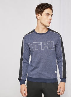 Buy Regular Fit Sweatshirt Blue in UAE