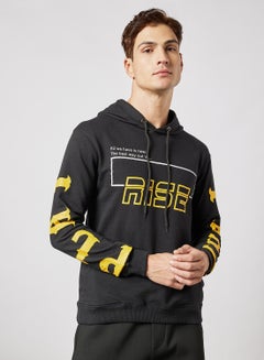 Buy Regular Fit Sweatshirt Black in UAE