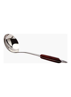 Buy Royal Stainless Steel Soup Spoon with Wooden Handle Multicolour 7 X 24cm in Saudi Arabia