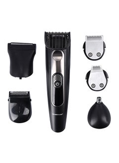 Buy 12 In 1 Professional Grooming Set Black/Silver 24.5cm in UAE