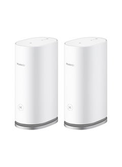 Buy WiFi Mesh 3 (2 packs)+ HUAWEI Fat scale, HUAWEI Whole-Home Mesh System, HarmonyOS Mesh+, One-Touch Connect, Visualized Wi-Fi Diagnosis, HUAWEI HomeSecTM  Security Protection, HUAWEI AI Life App, Manage WiFi With Ease white in UAE
