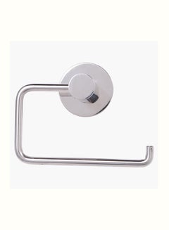 Buy Sanity Toilet Paper Holder Silver 13x9cm in UAE