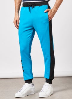 Buy Regular Fit Joggers Jade Black/Blue in UAE