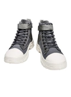 Buy Autumn Korean Fashion High Top Martin Boots Grey in Saudi Arabia