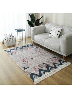 اشتري Soft Touch Hand-Woven Cotton Carpet Multicolour 200 X 140cm في السعودية